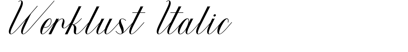 Werklust Italic